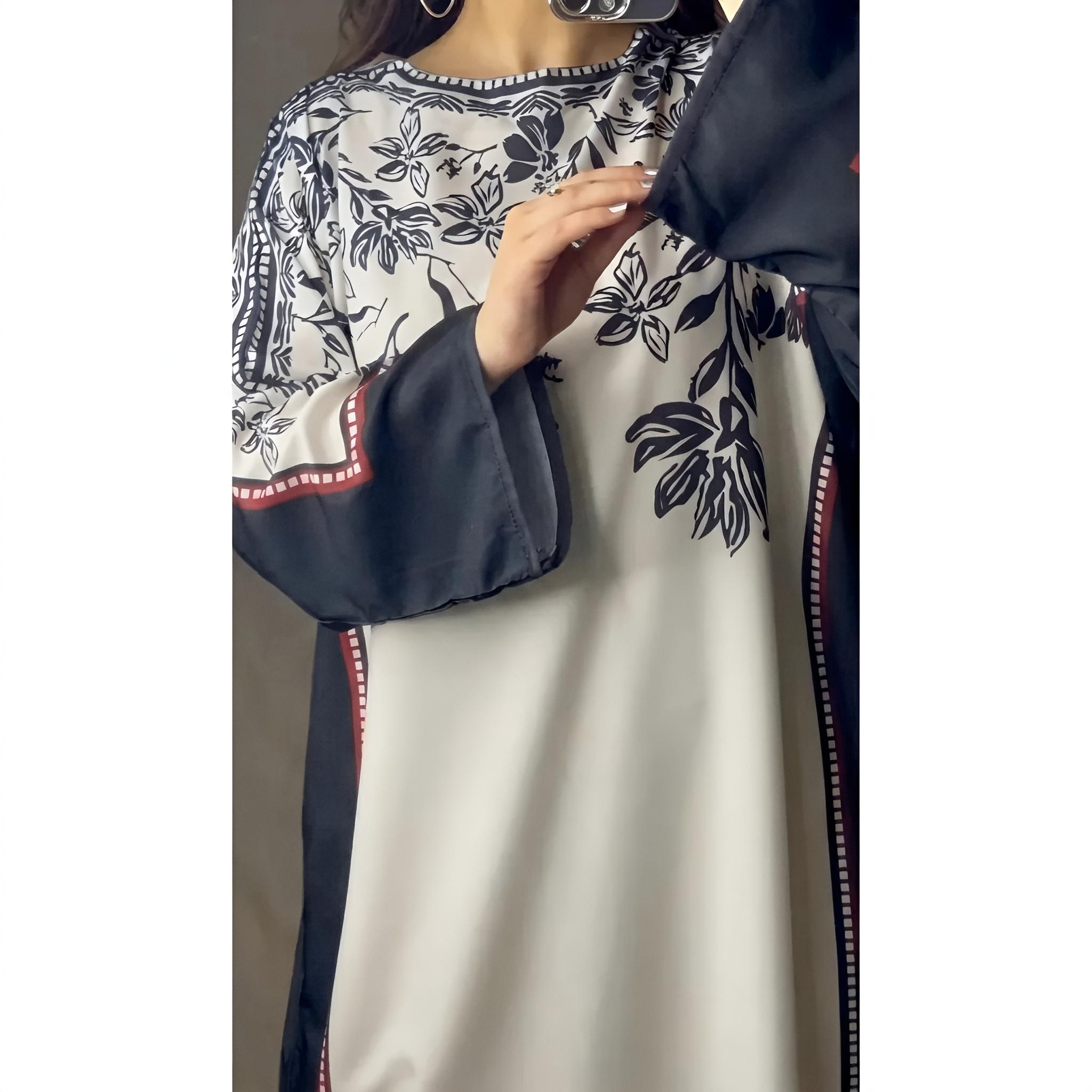KAFTAAN BLACK SILK