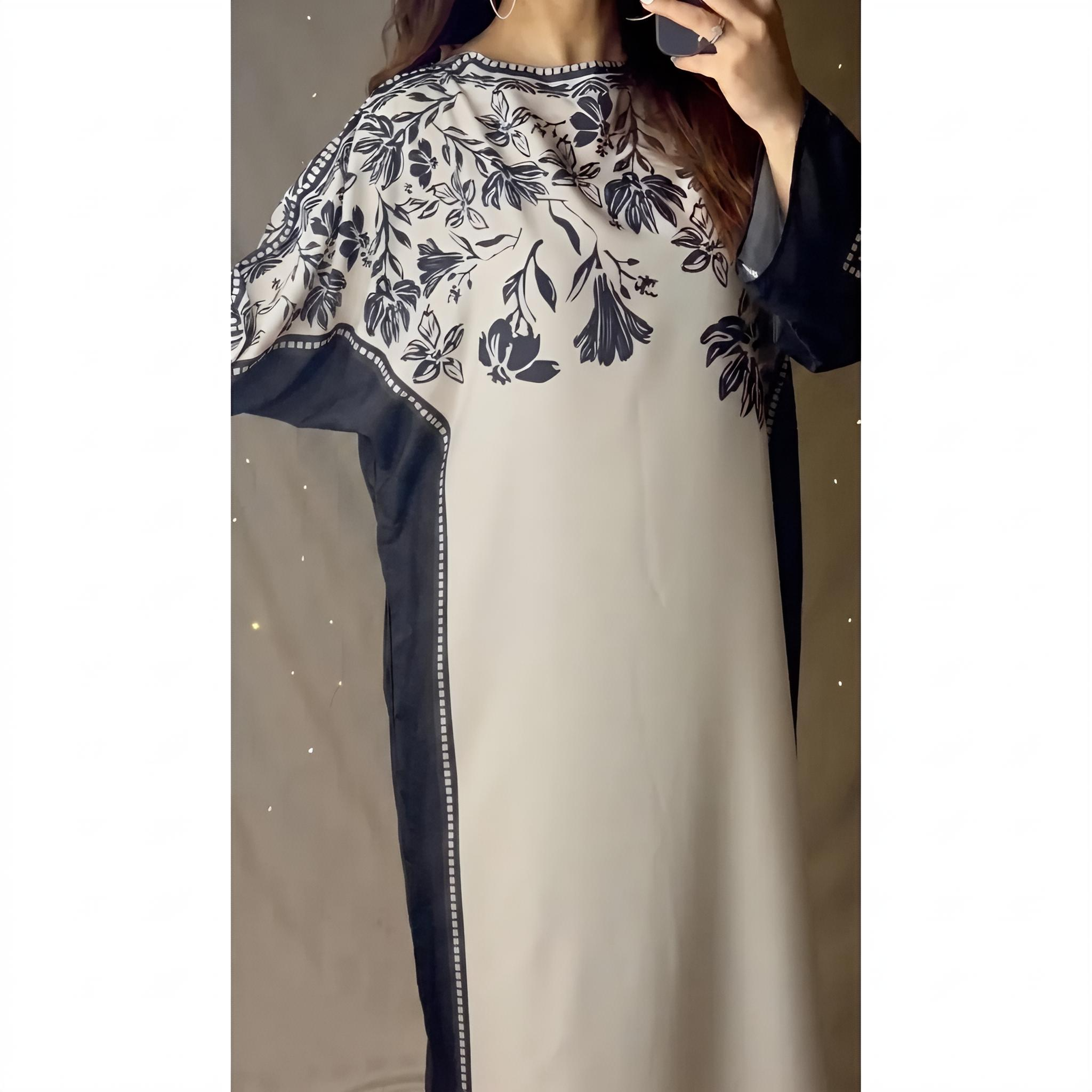 KAFTAAN BLACK SILK