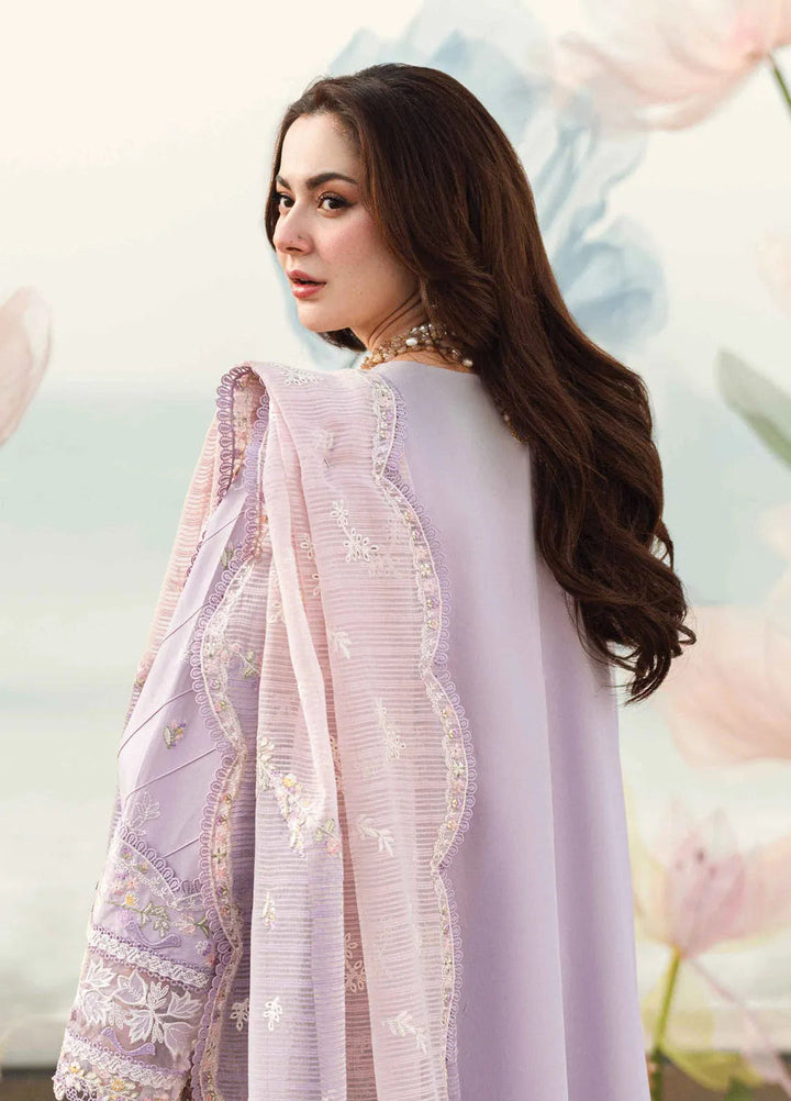 Qalamkar Chikankari Organza Evelyn