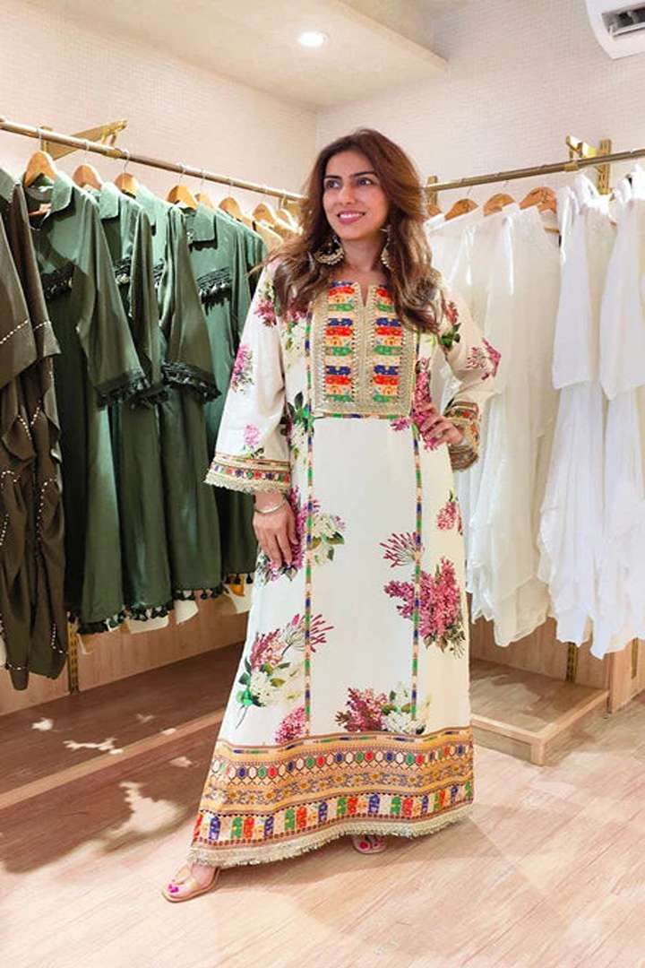 Sabyasachi - white kaftan 3 pc