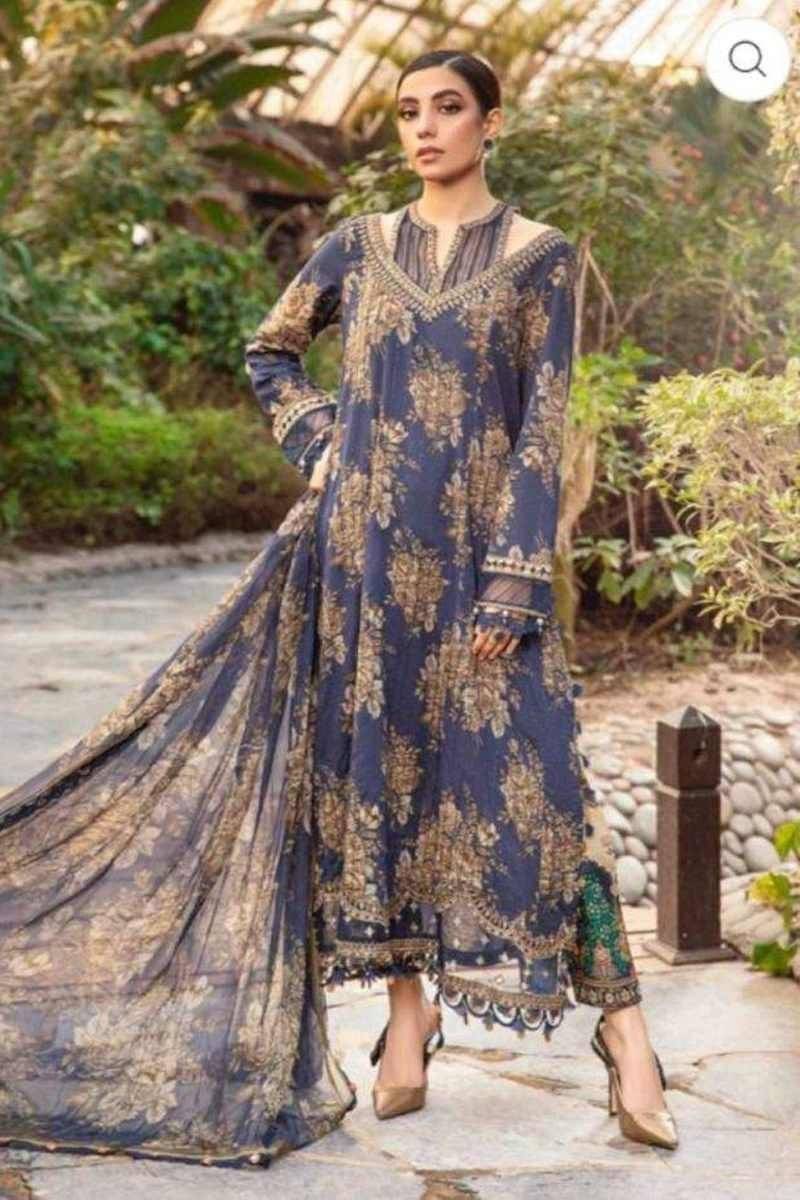 M.B lawn (blue sitara)