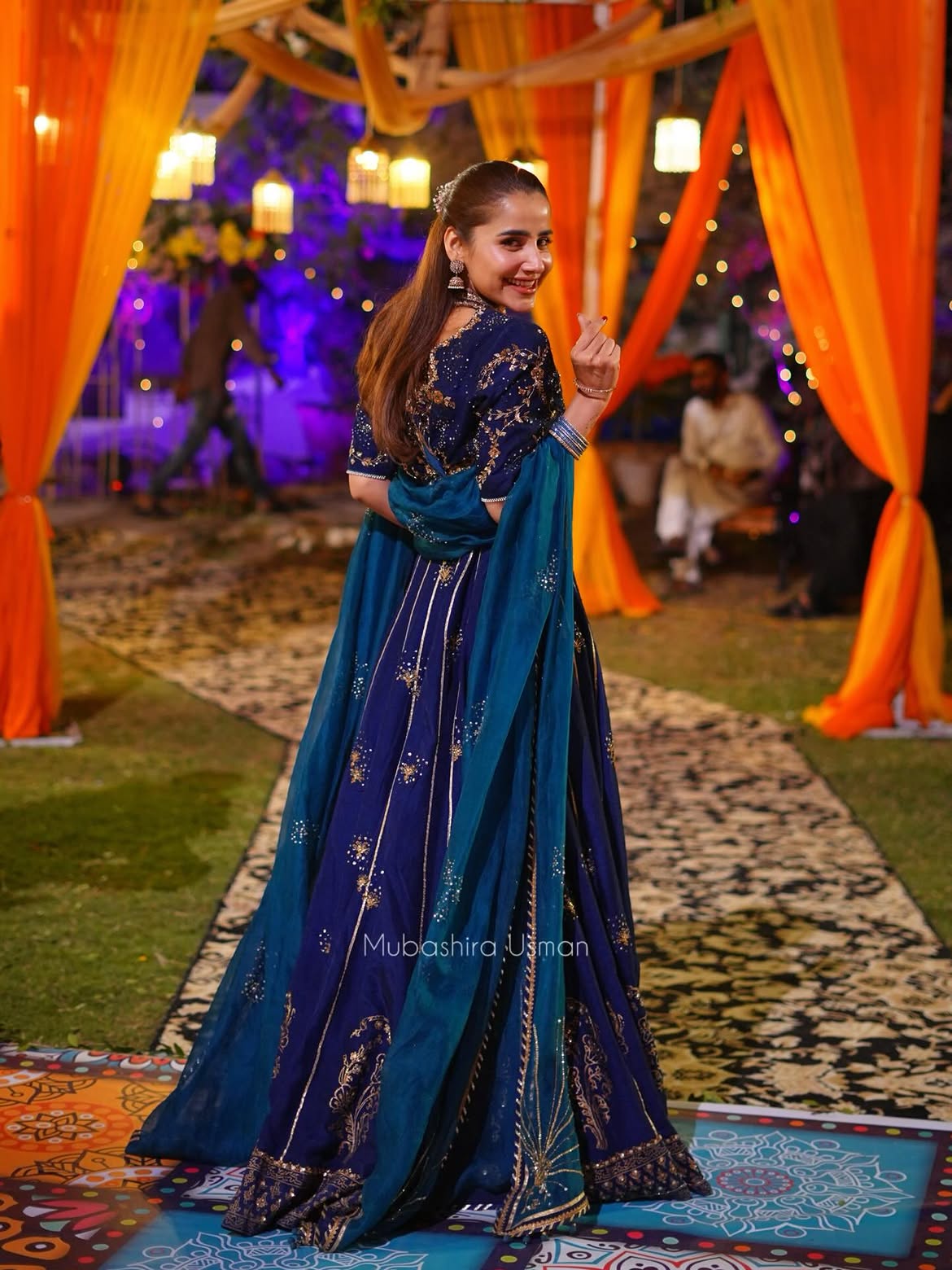Mubashira Usman Luxury Formal Bridal Wedding Collection - Special Lehenga Choli - ZAHVEEN