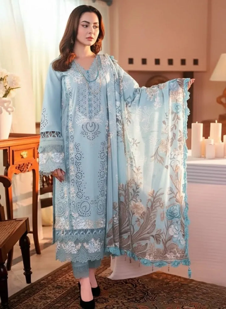 JADE ombre Lawn - skyblue
