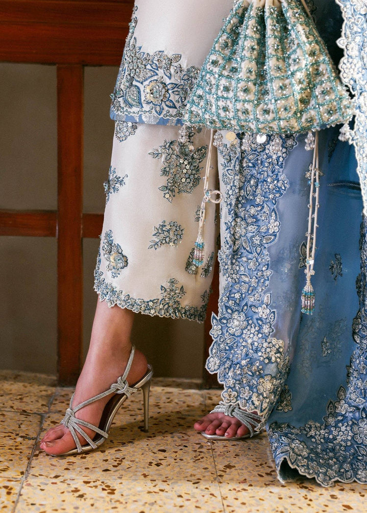HUSSAIN REHAR - Ivory Pure Rawsilk